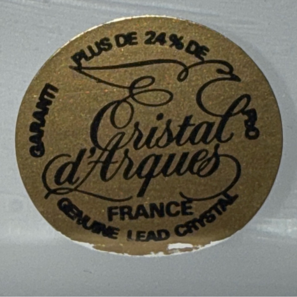 Vintage Cristal d'Arques France Lead Crystal Golf Desk Trophy Ornament 3D - Picture 5 of 8